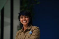 5 November 2019; Farwiza Farhan, Chairperson, HAkA, on planet:tech stage during the opening day of Web Summit 2019 at the Altice Arena in Lisbon, Portugal. Photo by Harry Murphy/Web Summit via Sportsfile